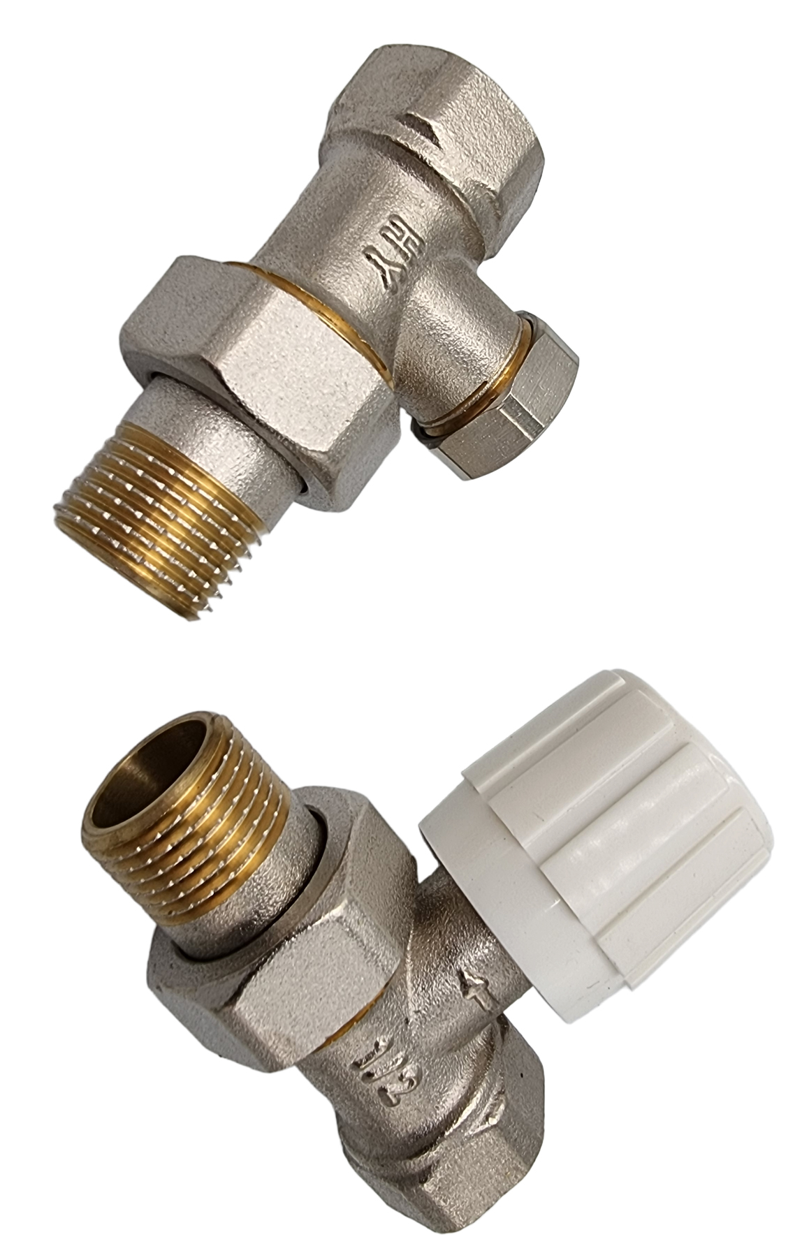 Zestaw zaworów grzejnikowych prostych 1/2"