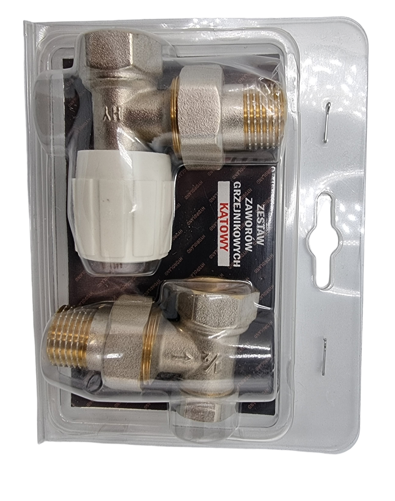 Zestaw zaworów grzejnikowych kątowych 1/2"