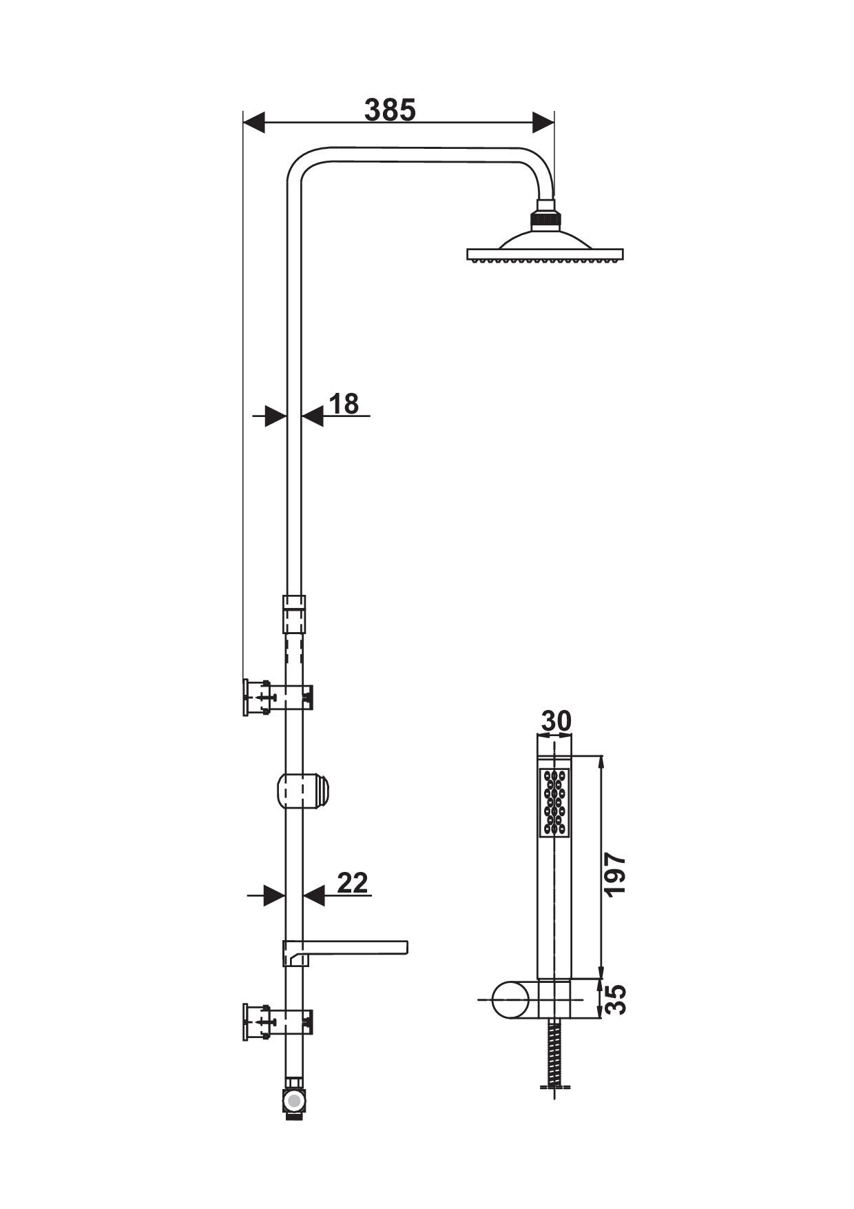 Orion zestaw natryskowy