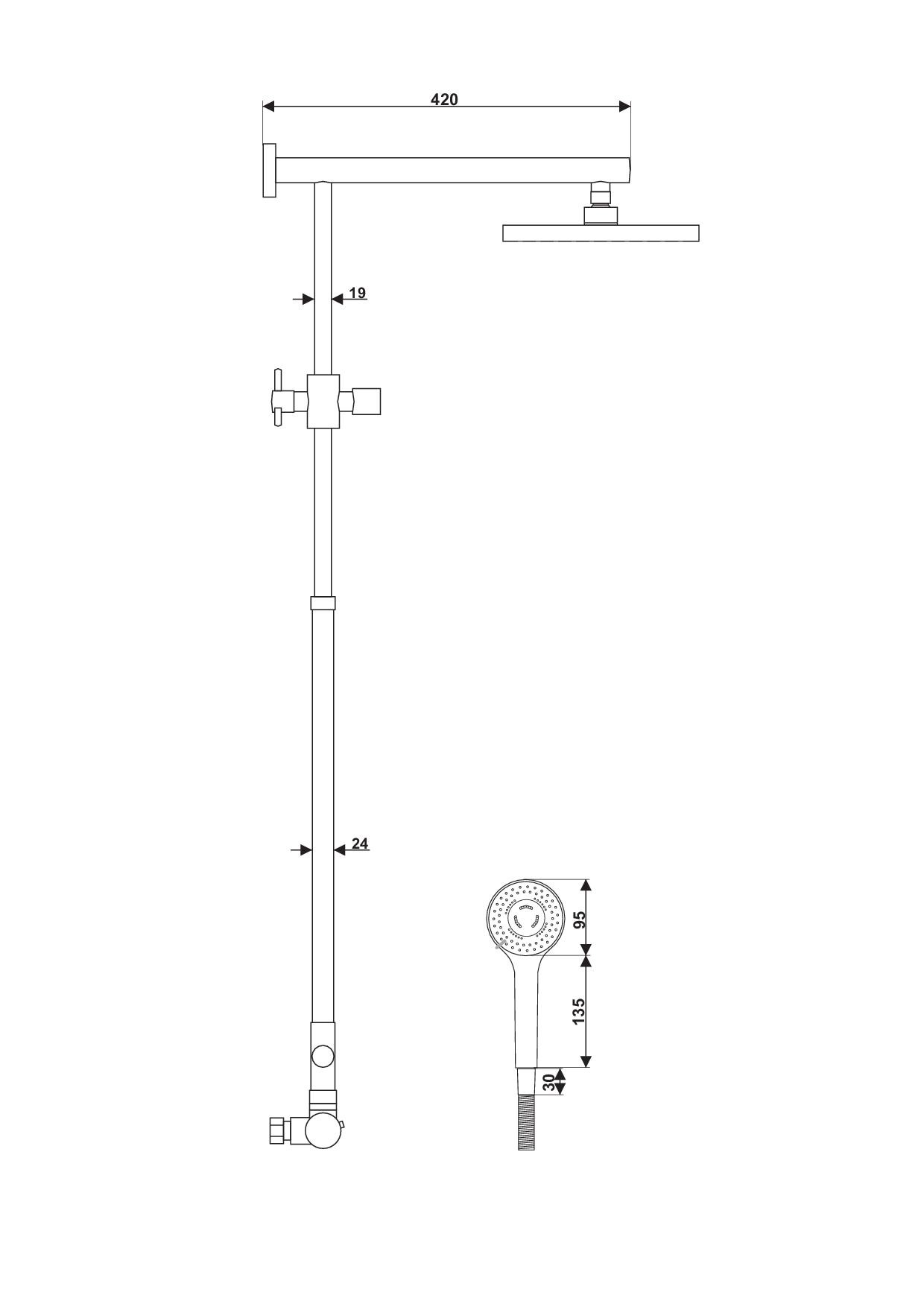 Gallant zestaw natryskowy