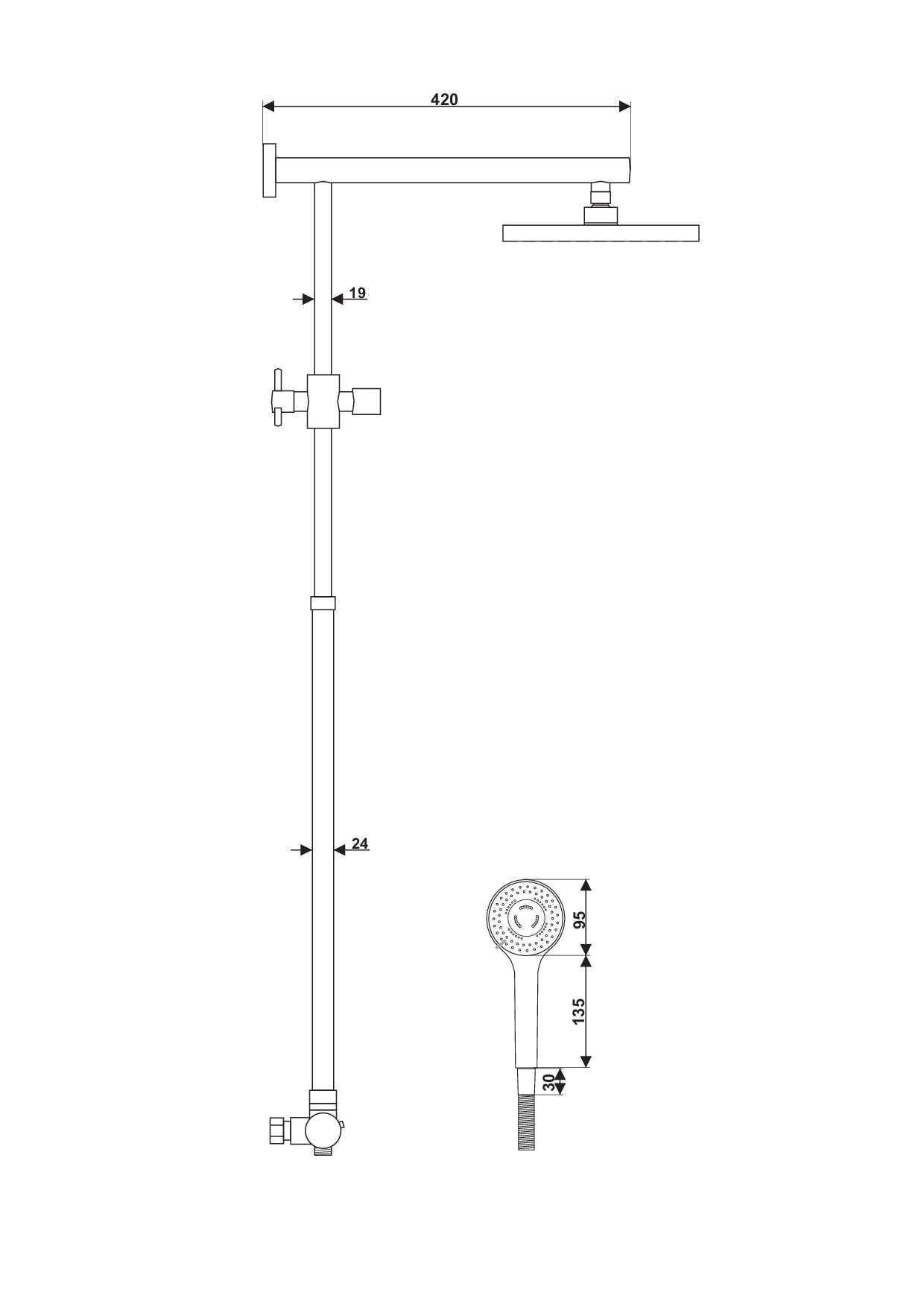 Gallant term zestaw natryskowy