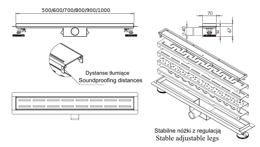 Odpływ liniowy Bubble