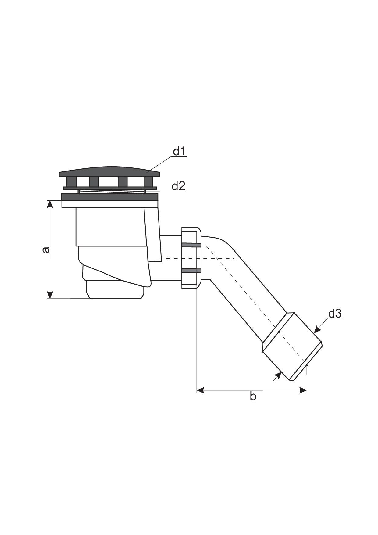 Syfon brodzikowy czyszczony od góry fi 90 chrom