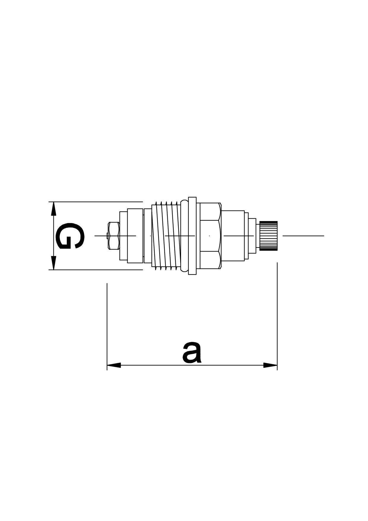 Głowica suwakowa do baterii dwuuchwytowej 3/8" - dla śruby