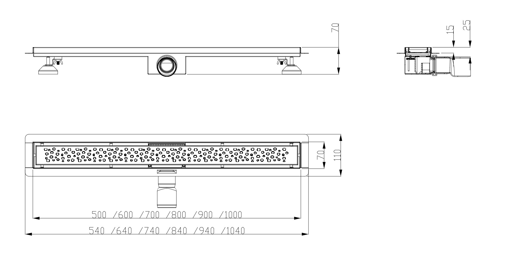Odpływ liniowy Bubble