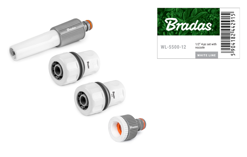 White Line Zestaw 4-elementowy na wąż 3/4"