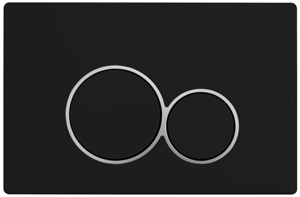 Przycisk spłukujący H2 czarny