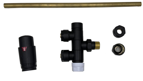 Zestaw termostatyczny uniwersalny do grzejnika łazienkowego