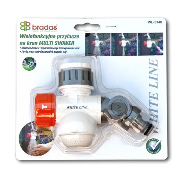White Line Wielofunkcyjne przyłącze na kran Multi Shower 1″ – 3/4″