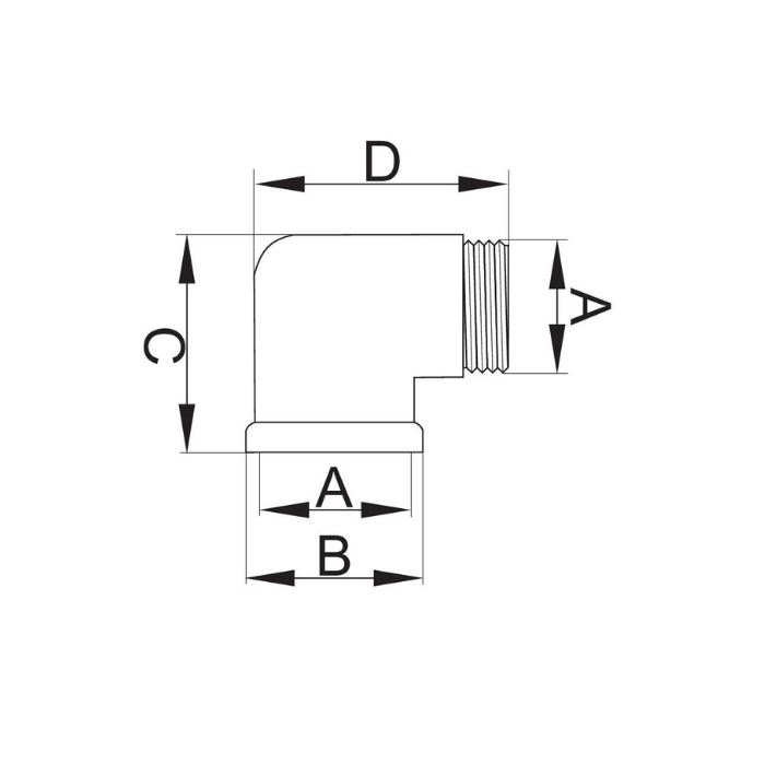 Kolano nakrętno - wkrętne