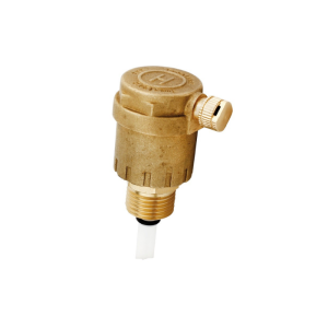 Odpowietrznik automatyczny z zaworem stopowym mosiądz - odpow. boczne