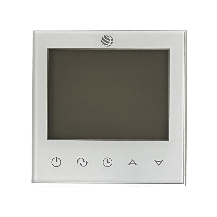 Tygodniowy przewodowy regulator temperatury dotykowy Wi-Fi biały