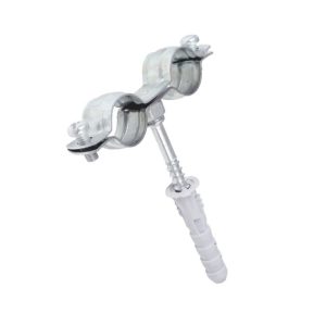 Uchwyt do rur podwójny bez gumy - PRODUKT POLSKI