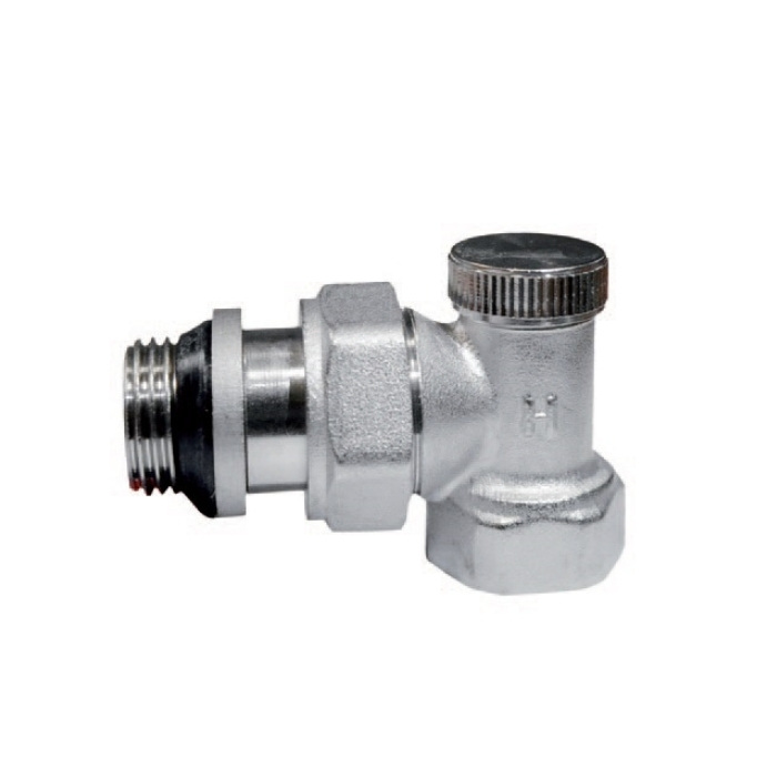 Zawór grzejnikowy odcinający kątowy z dodatkowym uszczelnieniem 1/2"