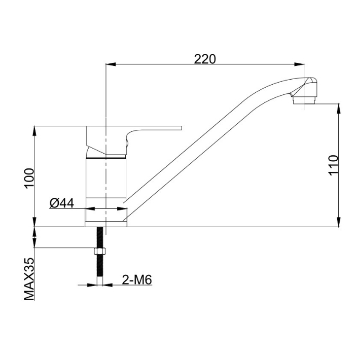Nero bateria zlewozmywakowa stojąca