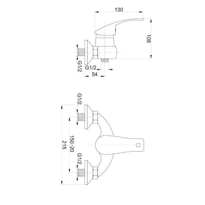 Vena bateria natryskowa ścienna