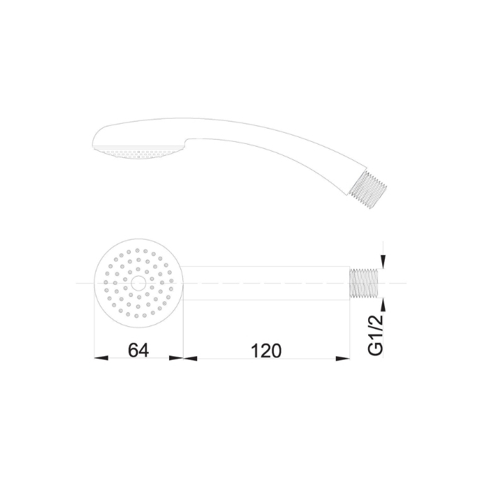 STANDARD rączka natryskowa