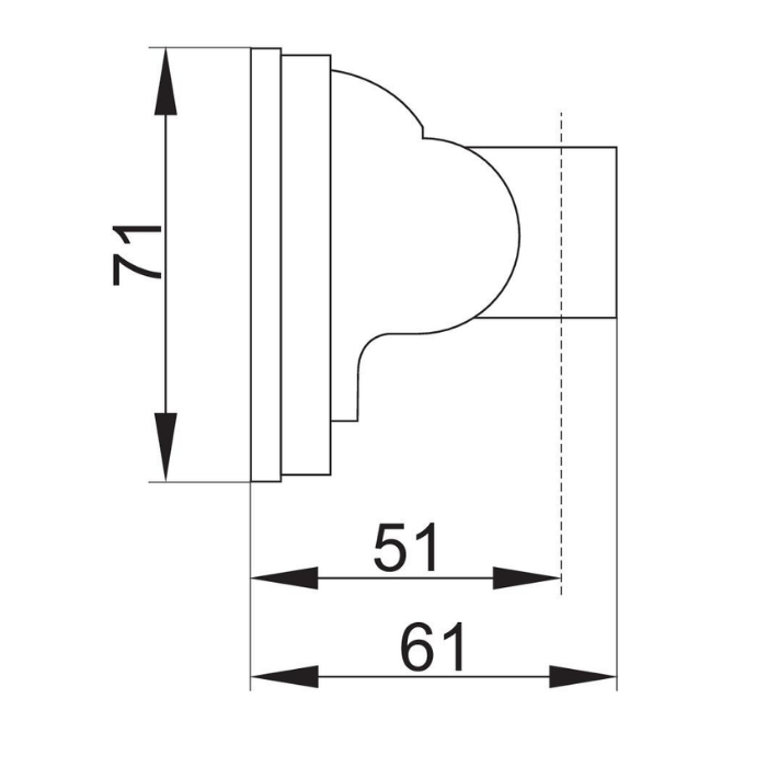 Uchwyt natrysku punktowy uchylny