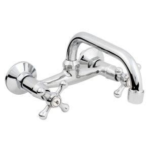 Retro bateria umywalkowa ścienna