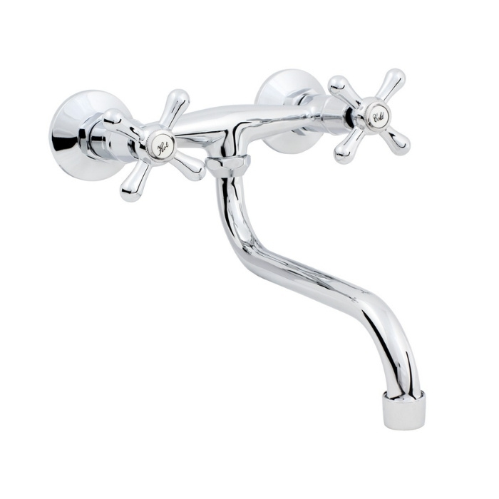 Retro bateria zlewozmywakowa ścienna