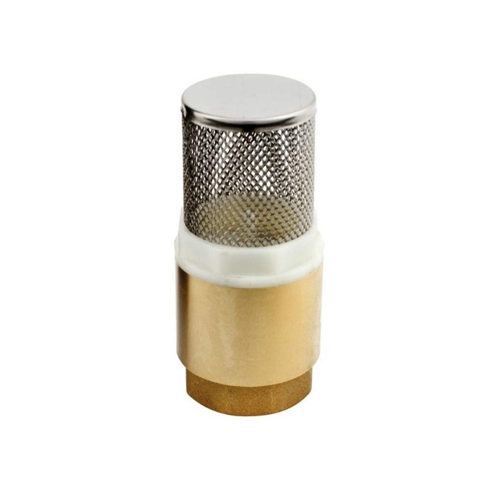 Zawór zwrotny z koszem ssącym z grzybkiem plastikowym