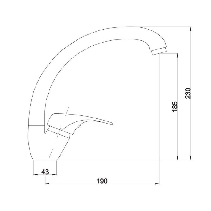 Nano bateria zlewozmywakowa stojąca skośna "S"