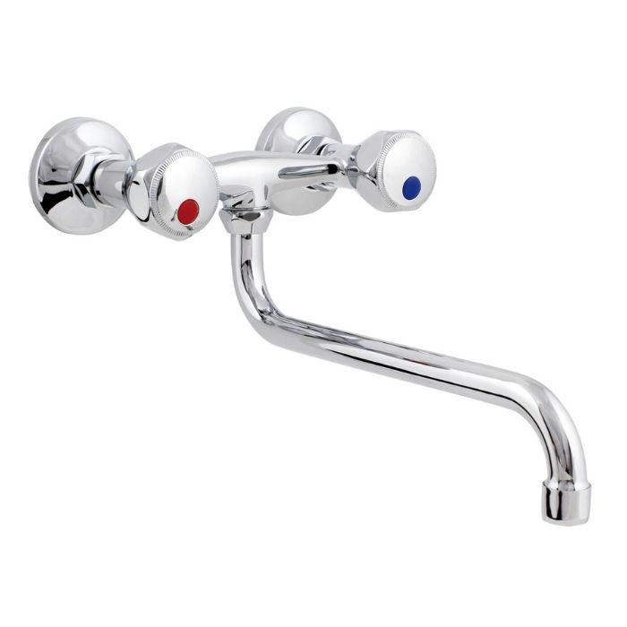 STANDARD bateria zlewozmywakowa ścienna z wylewką S 3/4" 250 mm