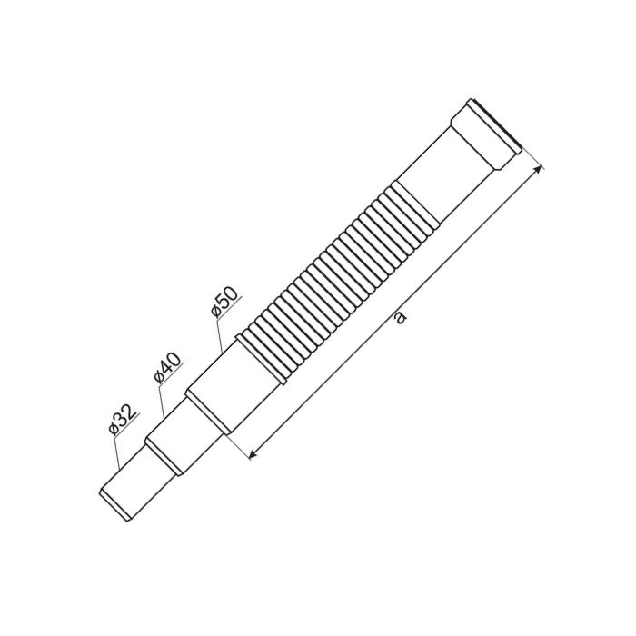 Łącznik rur z kielichem Ø 50/40/32
