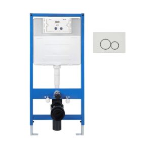 ZESTAW STELAŻ SLIM PRZYCISK H2 BIAŁY