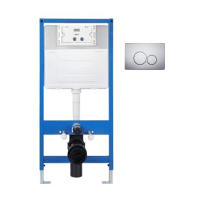 ZESTAW STELAŻ SLIM PRZYCISK H2 CHROM